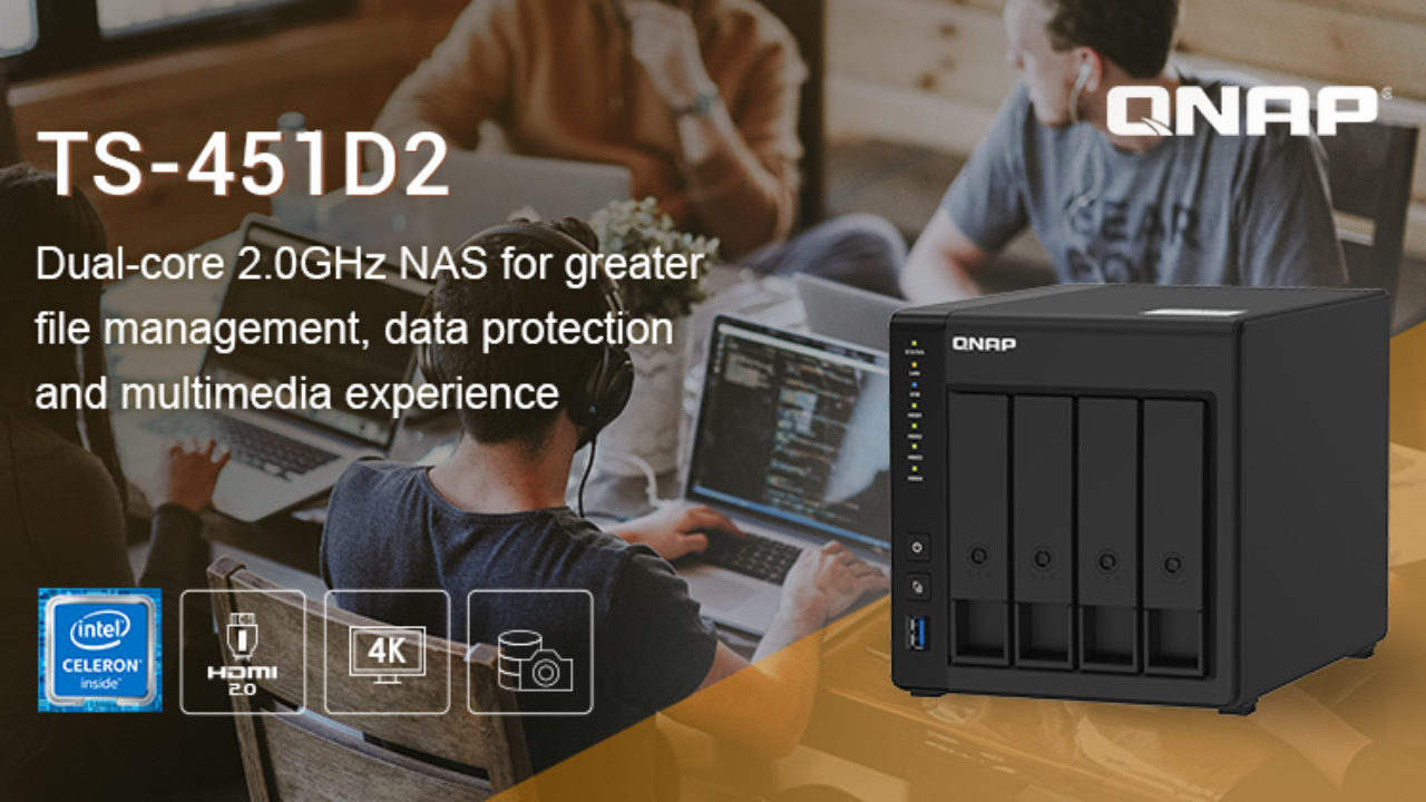 Qnap Prezentuje 4 Zatokowego Nas A Ts 451d2 Z Dwurdzeniowym Cpu Intel J4025 Backup Academy